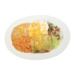 combination plate 13 has a chimichanga with beans and rice
