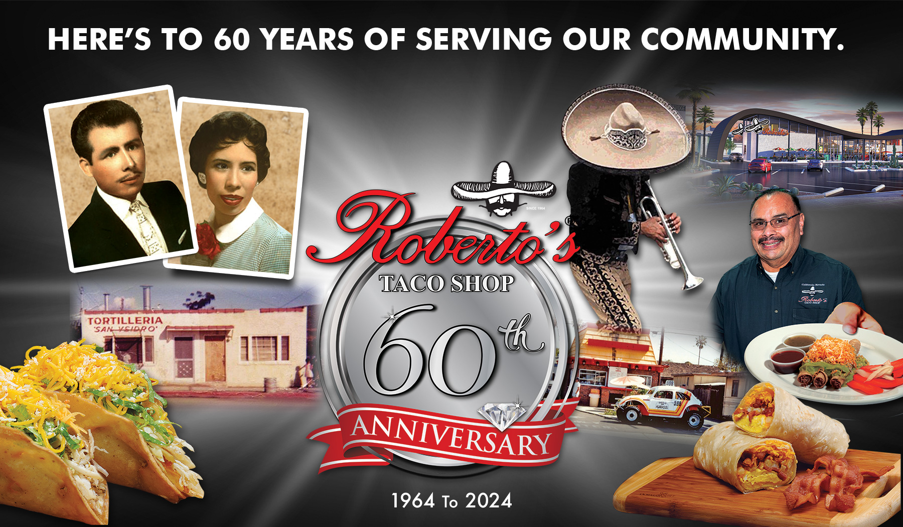 Roberto's Taco Shop 60th Anniversary Celebration poster