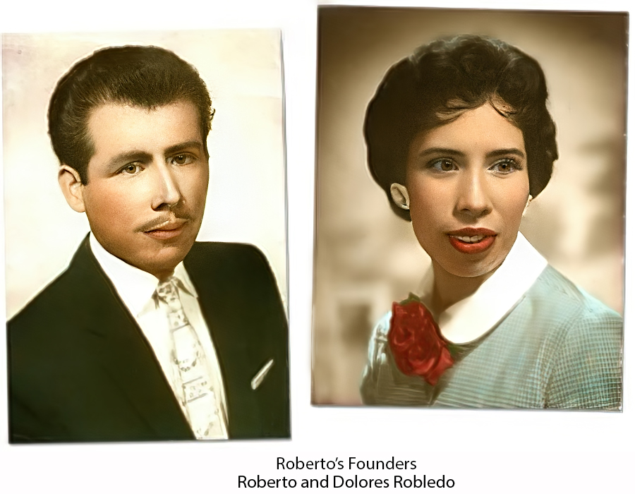 Roberto and Dolores Robledo, founders of Roberto's Taco Shop